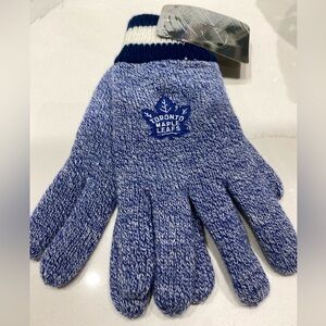 NHL Toronto Maple Leafs Blue and White Knit Gloves